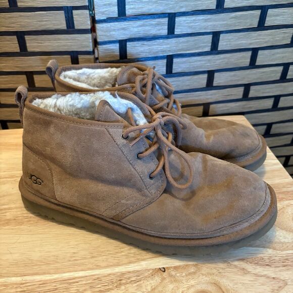 UGG Brown Neumel Chukka Boots Size 12 - Picture 2 of 12
